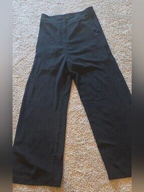 She + Sky Black Wide-Leg Trousers